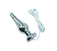 Male & Female Massage Masturbation Sex Toys Metal Pointed Design Anal Plug Electric Shock Anal Anal Plug