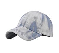 Male Female Neutral Summer Gradient Solid Baseball Caps Adjustable Hat Visors No Fear Caps for Men (Blue, One Size)