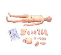 Male Female Nursing Manikin Geriatric Training Manikin Multi Functional Patient Care Skills Mannequin With Interchangeable Genitals Bedsore Modules For Teaching Pratice(Male)