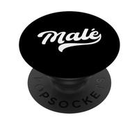 Male Font Design Maldives Souvenir Maldive Islands Capital PopSockets Adhesive PopGrip