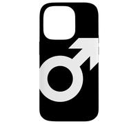 male gender symbol black white masculinity men masculine Case for iPhone 14 Pro