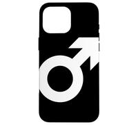 male gender symbol black white masculinity men masculine Case for iPhone 16 Pro Max