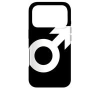 male gender symbol black white masculinity men masculine Case for iPhone 17 Pro