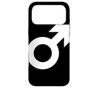 male gender symbol black white masculinity men masculine Case for iPhone 17 Pro Max