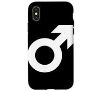 male gender symbol black white masculinity men masculine Case for iPhone X/XS