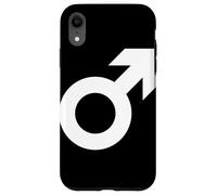 male gender symbol black white masculinity men masculine Case for iPhone XR