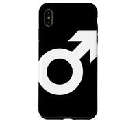 male gender symbol black white masculinity men masculine Case for iPhone XS Max