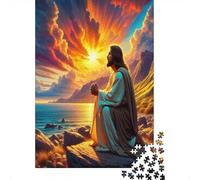 Male God1000 Piece Jigsaw Puzzle for Adults Educational Games Seaside SunsetFun And Challenging for Home Decoration Great Gift Idea38x26cm/1000pcs