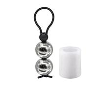 Male Gravity Pendant Ball Penis Ring Weight Stretcher Metal Hanger for Cock Enlarger Delay Ejaculation Pull Training Sex Toys(Dark Khaki)