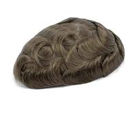 Male Hair Prosthesis 0.1Mm V Loop Skin Toupee Men Natural Invisible Wigs For Men 100% Hair System Unit 110 7x9#Color 5