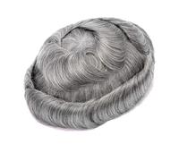 Male Hair Prosthesis 0.1Mm V Loop Skin Toupee Men Natural Invisible Wigs For Men 100% Hair System Unit 110 8x10#Color 1B80