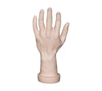 Male Hand Model Halloween Fake Hand,Simulation Display Props,Jokes Toy,Halloween Decoration for Halloween Nails Practise, Left Hand, skin