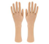 Male Hand Model High Simulated Lifelike Realistic Practice Watch Bracelet Display Filming Prop Left Right Hand TPE Material Life Size 34cm 1 Pair