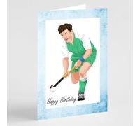 Male hockey birthday card