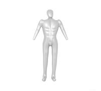 Male Inflatable Dummy 168cm Silver for Clothes Shop