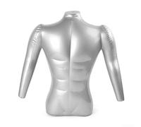 Male Inflatable Mannequins, Man Half Body with Arm PVC Inflatable Mannequin Male Dummy Torso Model for Cloth Store Display 71cm