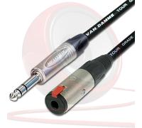 Male ¼" Jack to Female Jack Socket. EXTENSION. 6.35mm TRS Stereo Balanced Cable