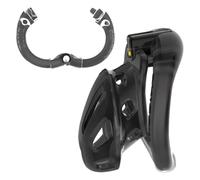 Male Lightweight Chastity Cage with Open Rings, Interesting Sex Restraint Chastity Devices for Easy Operation -UKGA65Z (Black-Short, A:Same &Cheaper)