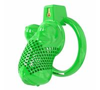 Male Lightweight Resin Chastity Cage Chastity Devices with 6 Rings & Silicone Catheter Realistic Appearance Cock Cage for Men Sissy Penis Exercise and Abstinence