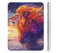 Male Lion Sunset Cute Tablet Case with Pencil Holder Unisex Slim Hard Protective Cover Compatible with iPad Mini 4/5/6