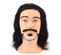 Male Mannequin Head with Beard, Barber Mannequin Head for Hair Styling, Realistic Simulation Beard Head Model with Ergonomic Design for Professional Training and Personal