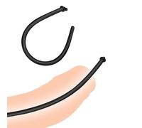Male Masturbation Rod Penis Plugs Training, Super Long Smooth Silicone Stimulatior, Removable Plug, Hollow Design Insert Rod, Sex Toys for Men (M)