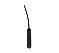 Male Masturbator Urethral Vibrator Penis Plug Silicone Urethral Sounds Catheter 10 Speed Vibrating Dilators Trainer Sex Toys(Black,Short Style 5.5mm)
