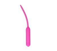 Male Masturbator Urethral Vibrator Penis Plug Silicone Urethral Sounds Catheter 10 Speed Vibrating Dilators Trainer Sex Toys(Pink,Short Style 7.5mm)