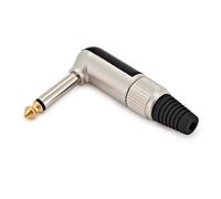 Male Mono Right Angle Jack Connector by Gear4music