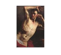 Male Nude Half-Length Théodore Géricault French Romantic School Poster Art Poster Canvas Painting Decor Wall Print Photo Home Modern Decorative Posters 16x24inch(40x60cm)