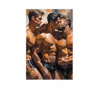 Male Nude Portrait Poster Gay Art Wall Home Decor Gifts for Him(504)