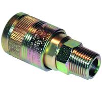 Male PCL 100 Series Coupling Made in Sheffield 1/2" BSP Pack Qty 1