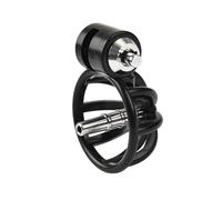 Male Penis Chastity Cage Set Small Bird Chastity Cage 5 Cock Rings with Urethral Sound Plug Penis Bondage Slave Man Sex Toy Black Metal Pipe One Size
