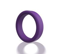 Male Penis Cock Rings Lock Delay Ejaculation Scrotal Ball Stretcher Chastity Silicone Cockring Hombre Cock Cage Adult Toys for Men Purple_Clear36Mm 3 Pc