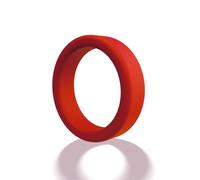 Male Penis Cock Rings Lock Delay Ejaculation Scrotal Ball Stretcher Chastity Silicone Cockring Hombre Cock Cage Adult Toys for Men Red_Clear36Mm 3 Pc