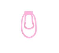 Male Penis Training Device Light Plastic Trainingsclip Cockcage Sex Toy for Sissy Bondage Lock Panty Chastity with The Clip Pink S