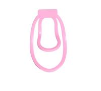 Male Penis Training Device Light Plastic Trainingsclip Cockcage Sex Toy for Sissy Bondage Lock Panty Chastity with The Clip Pink L