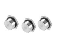 Male Plug Thread Hexagon Head Socket Solid Pipe Fitting with Sealing Rubber Ring, Anti-Rust, Apply to Water Pipe 3pcs NPT1/4