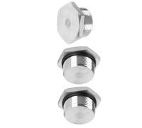 Male Plug - Thread Hexagon Head Socket Solid Pipe Fitting with Sealing Rubber Ring, Anti-Rust, Apply to Water Pipe - Thread Types: NPT, BSPP, or Metric M 3pcs G1-1/4