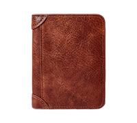 Male Pocket Wallet - Large Capacity Slim Card Holder Wallet for Men | Minimalist Pocket Wallet with Lock, Compact Leather Bill for Les voy, Brown, Se référer au descriptif, Refer to description