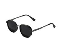Male polarized sunglasses for women unisex square sun glasses for men half metal TAC summer accessories,gray black frame,1