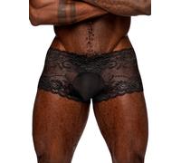 Male Power Black Lace Boxers - Large - Black Black