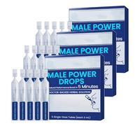 Male Power Drops - 2025 Upgrade, Male Liquid Drops,Delay Drop,Secret Drop for Strong Men, Increases Stamina and Size - Improves Energy, Drive, and Power,Fast-Acting Results (3)