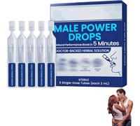 Male Power Drops - 2025 Upgrade, Secret Drops for Strong Men, Fast-Acting Results, for Long Last Men (1box)
