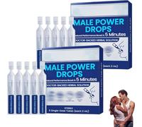 Male Power Drops - 2025 Upgrade, Secret Drops for Strong Men, Fast-Acting Results, for Long Last Men (2box)