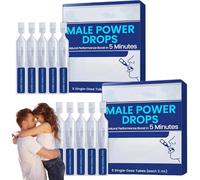 Male Power Drops, Delay Drop for Long Last Men, Instant Energy & Stamina Support, Fast-Acting Results (2pcs)