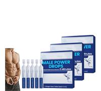 Male Power Drops, Delay Drop for Long Last Men, Instant Energy & Stamina Support, Fast-Acting Results (3pcs)