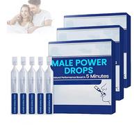 Male Power Drops, Secret Drops for Strong Men, Enhancing Sensitivity and Pleasure, Long & Fast-Acting Results, Improve Emotional Communication (3PCS)