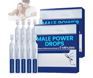 Male Power Drops, Secret Drops for Strong Men, Enhancing Sensitivity and Pleasure, Long & Fast-Acting Results, Improve Emotional Communication (2PCS)