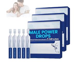 Male Power Drops, Secret Drops for Strong Men, Enhancing Sensitivity and Pleasure, Long & Fast-Acting Results, Improve Emotional Communication (3PCS)